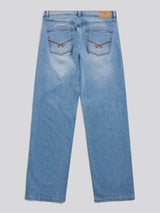 Mens Relaxed Fit Jean Blue Wash