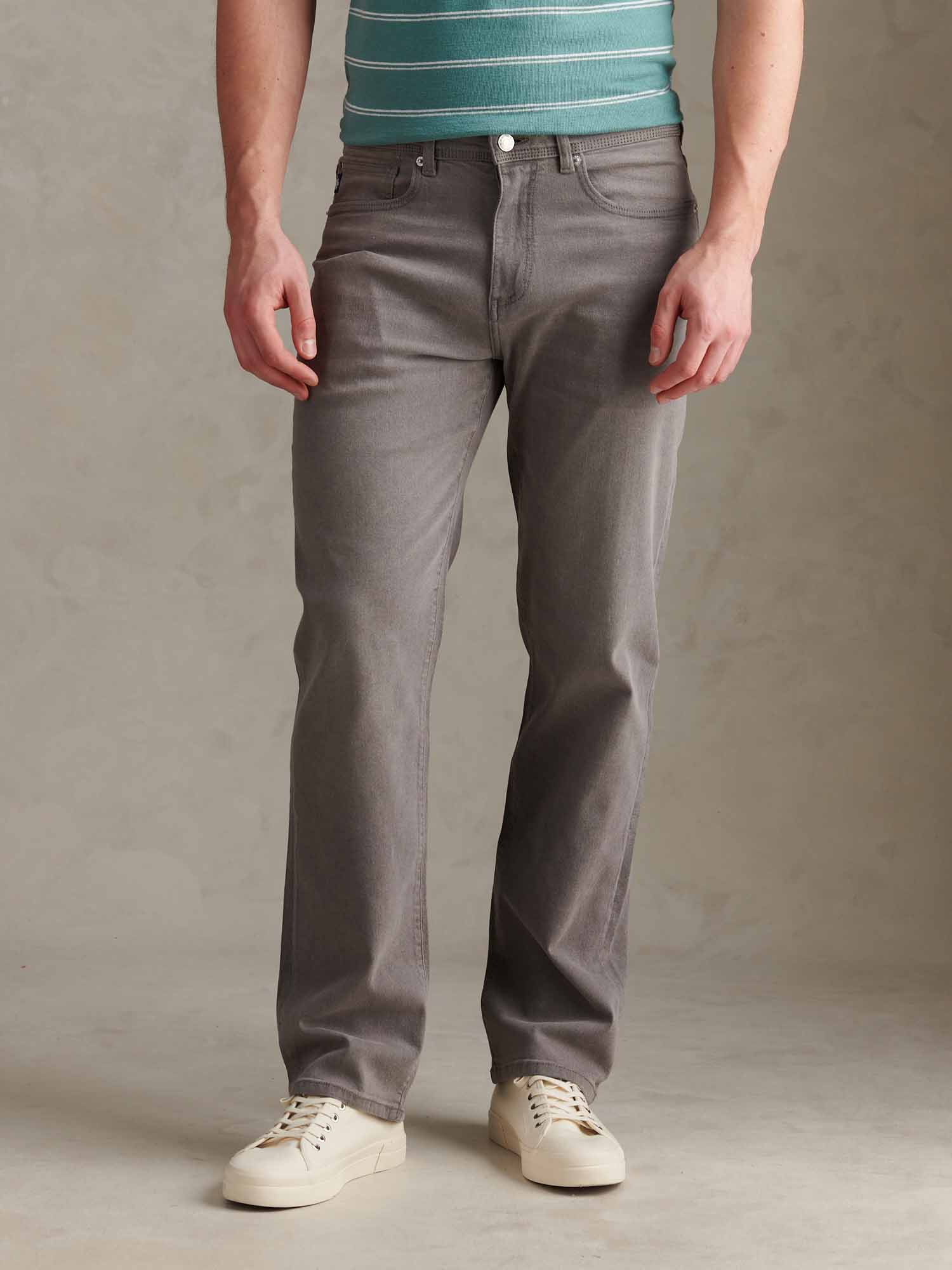 Mens Relaxed Fit Jean Grey Wash