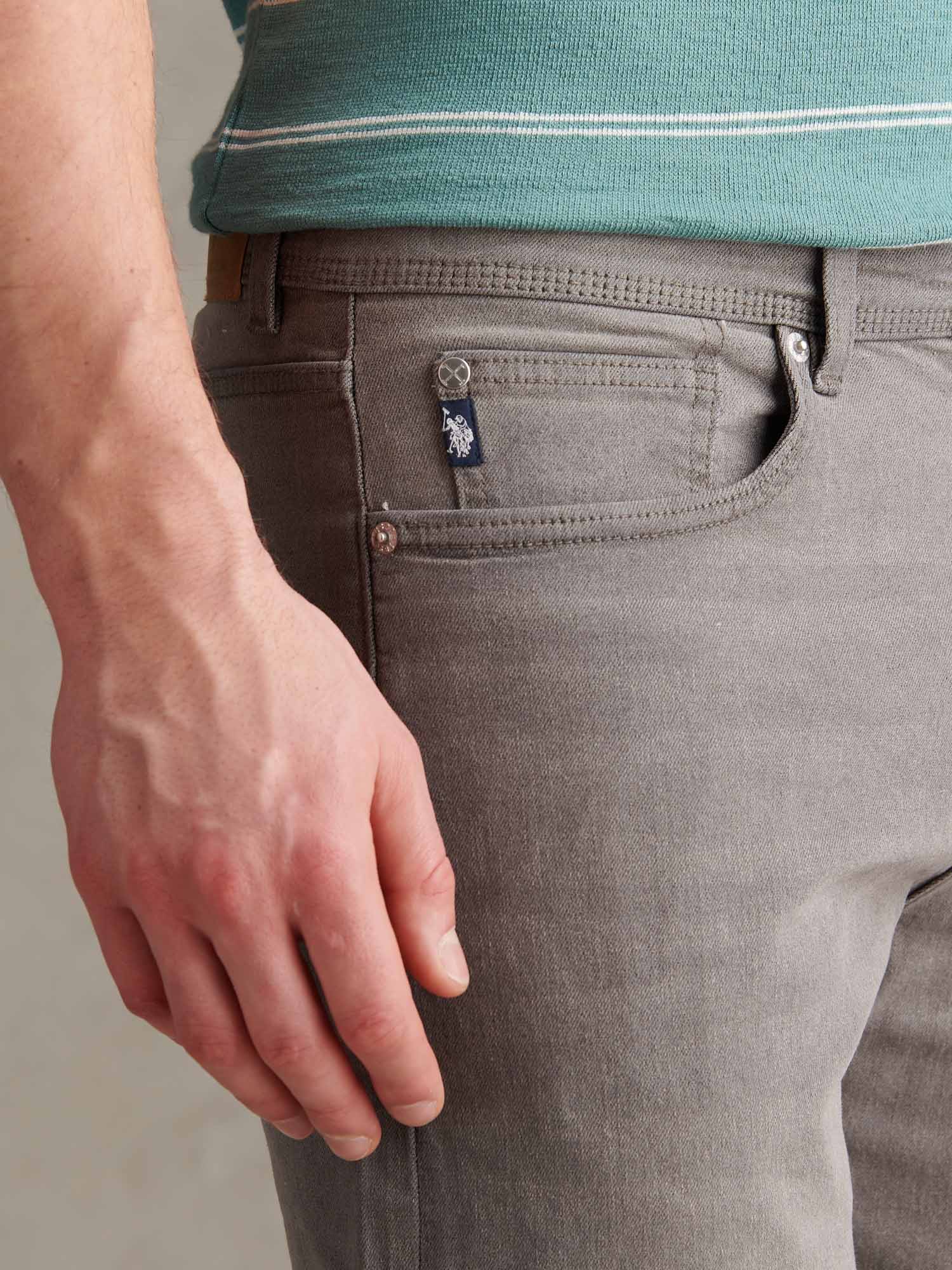 Mens Relaxed Fit Jean Grey Wash
