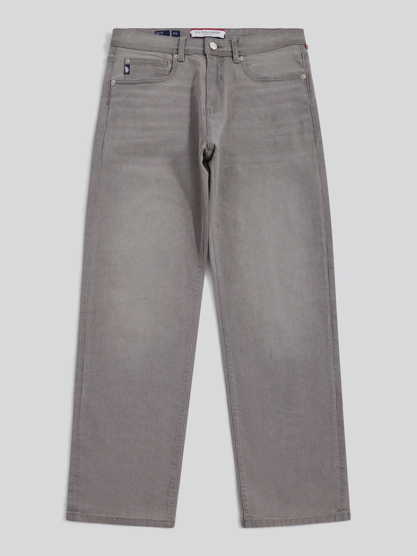 Mens Relaxed Fit Jean Grey Wash