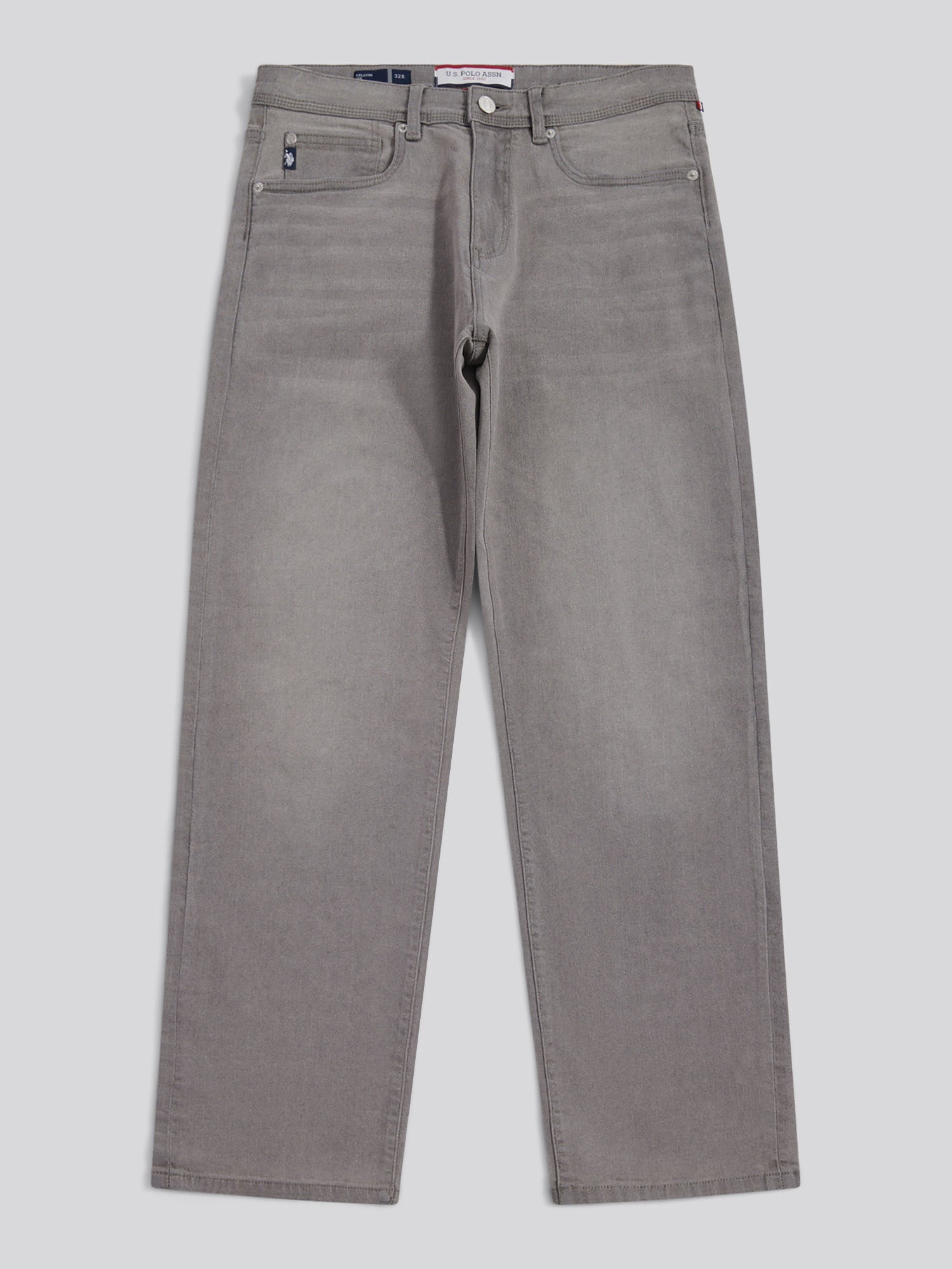 Mens Relaxed Fit Jean Grey Wash