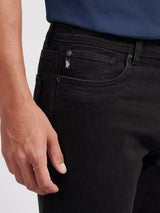 Mens Straight Fit Jean Black Wash