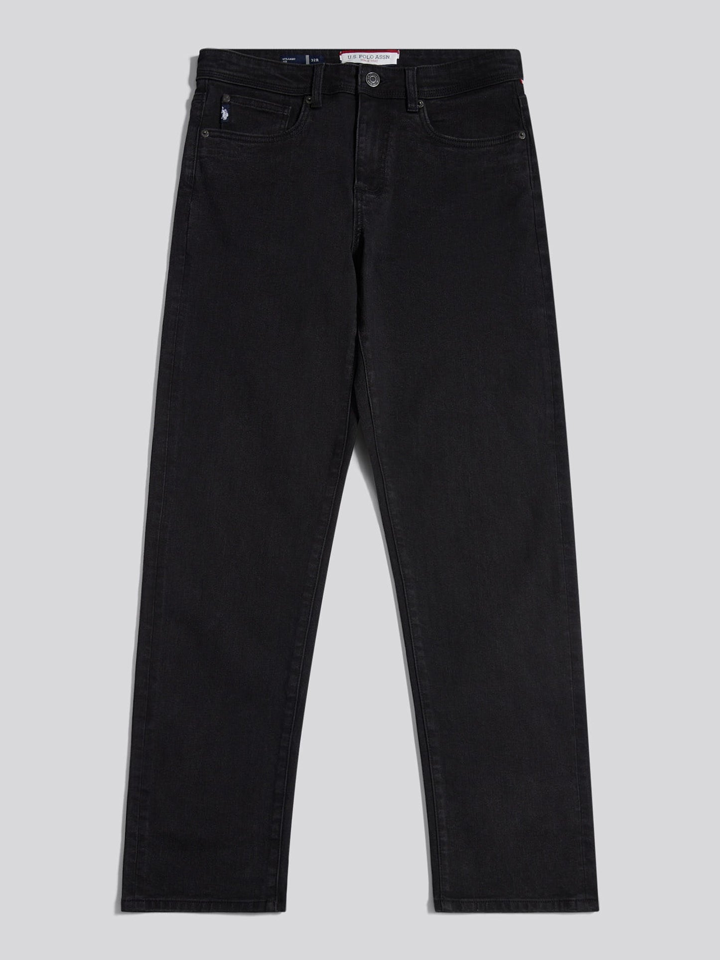 Mens Straight Fit Jean Black Wash