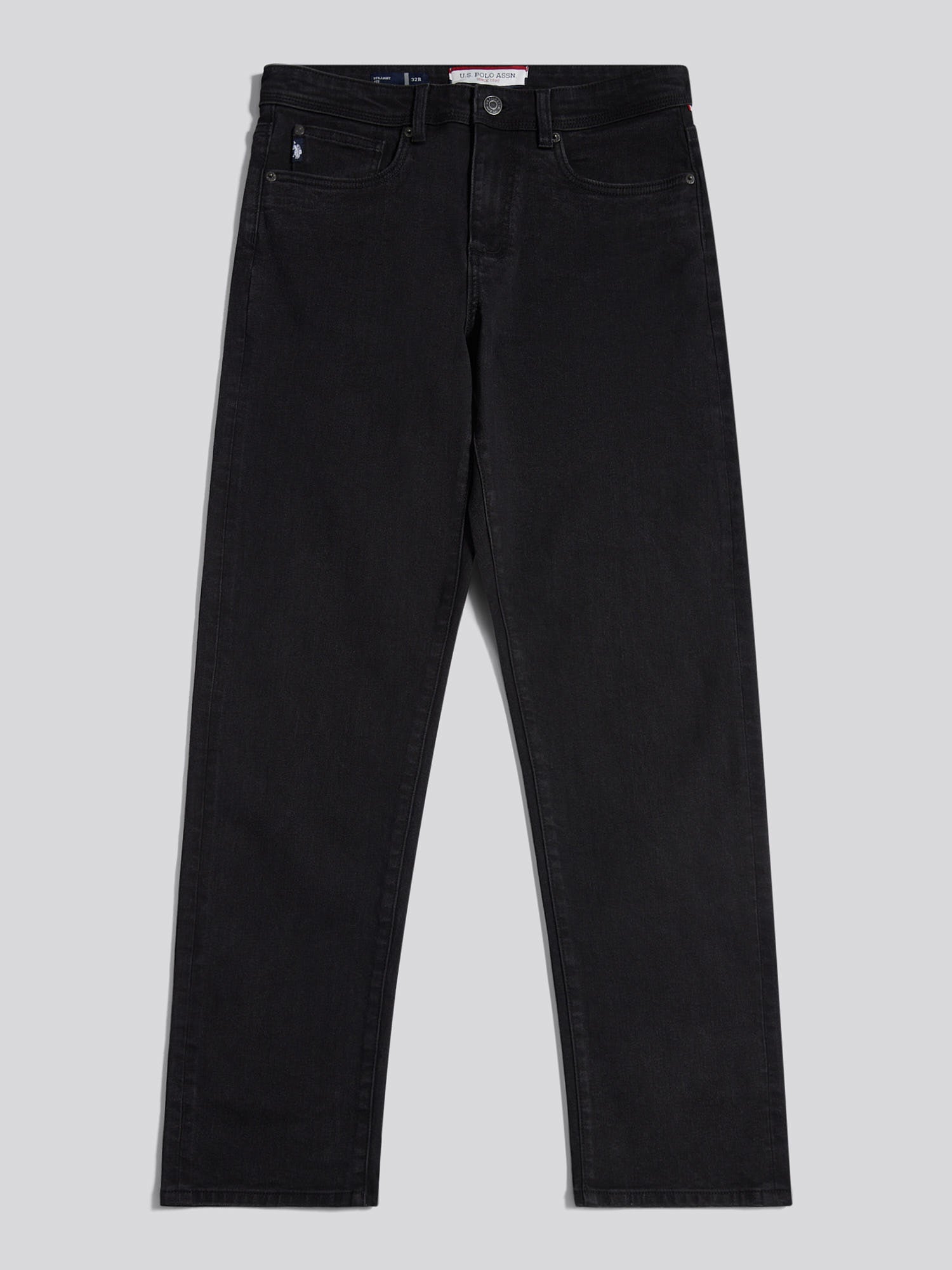 Mens Straight Fit Jean Black Wash