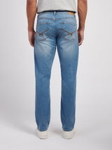 Mens Straight Fit Jean Blue Wash