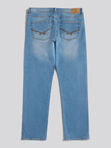 Mens Straight Fit Jean Blue Wash