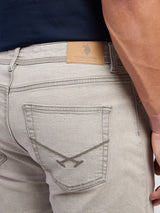 Mens Straight Fit Jean Dark Grey Stone Wash