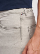Mens Straight Fit Jean Dark Grey Stone Wash