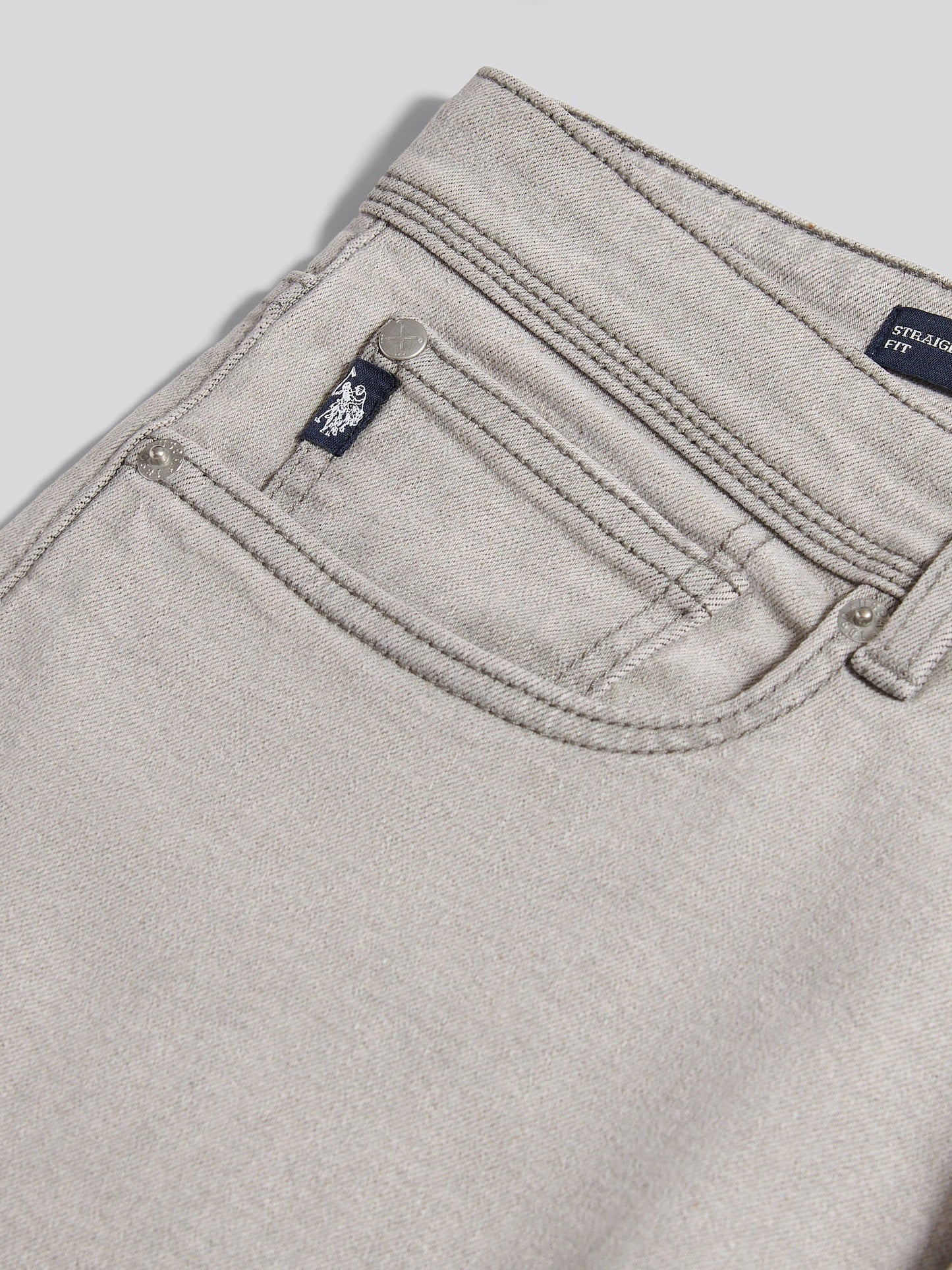 Mens Straight Fit Jean Dark Grey Stone Wash