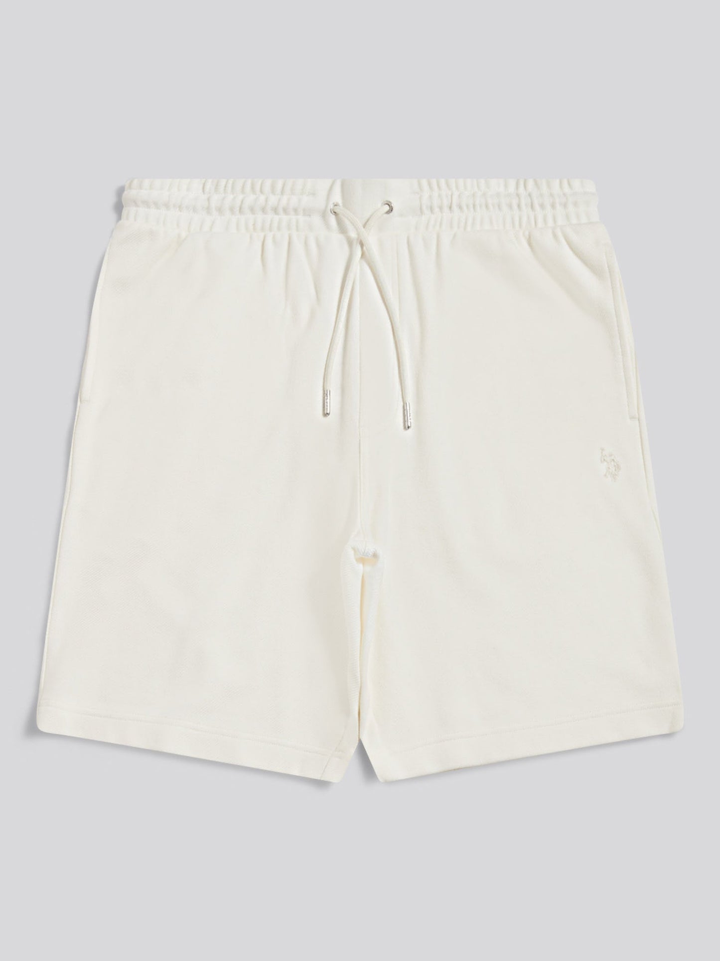 Mens Twill Texture Jersey Short Whisper White
