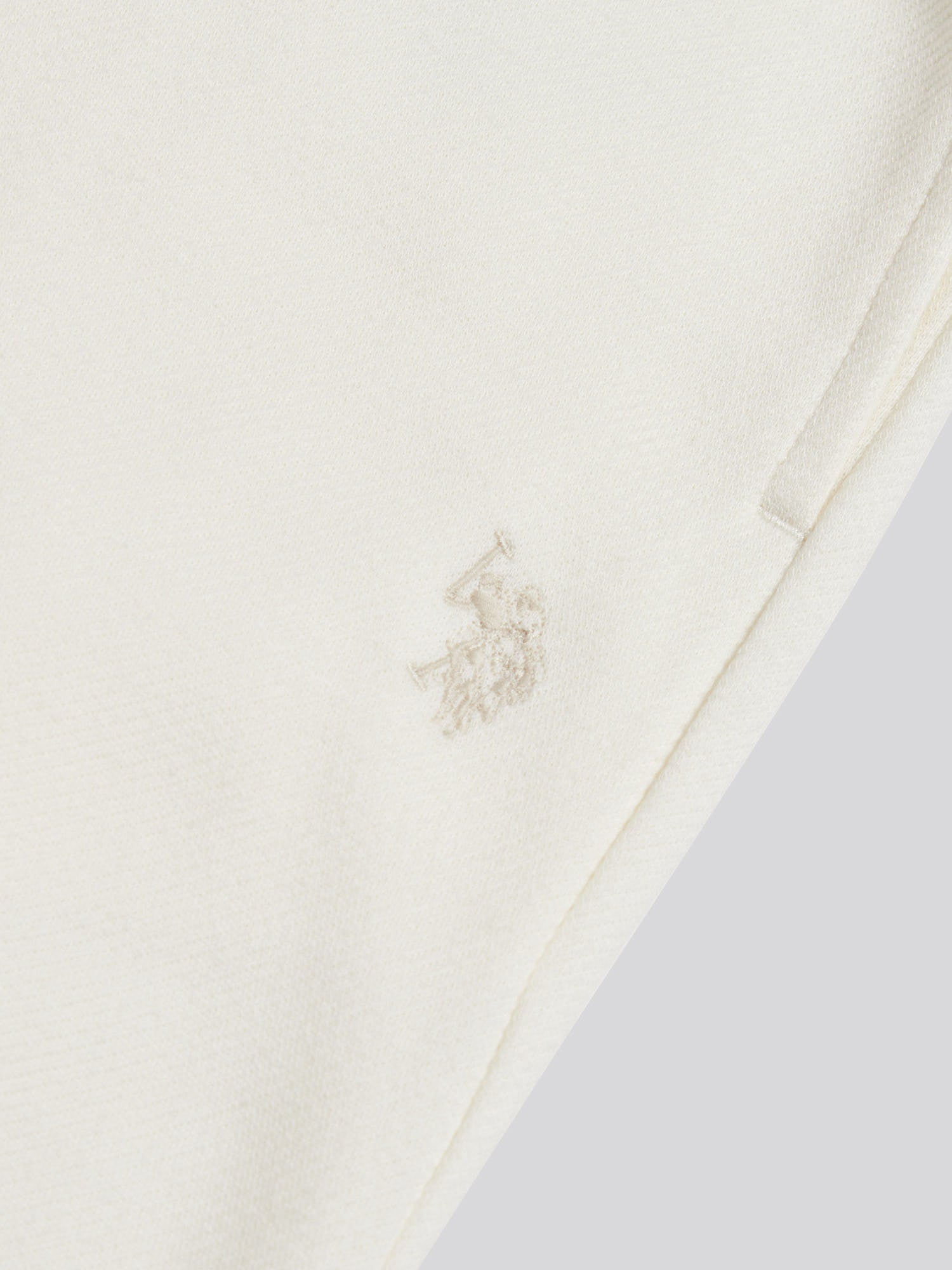 Mens Twill Texture Jersey Short Whisper White