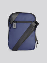 Mens Small Arrowhead Crossbody Bag in Navy