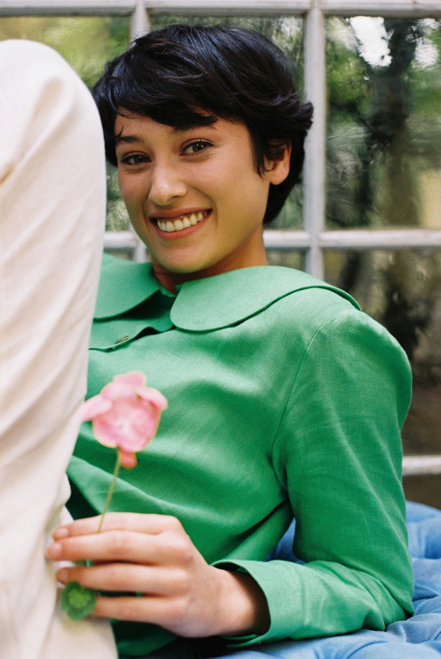 Claudine Linen Blouse  - Jade
