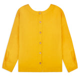 Roxane Linen Blouse - Marigold