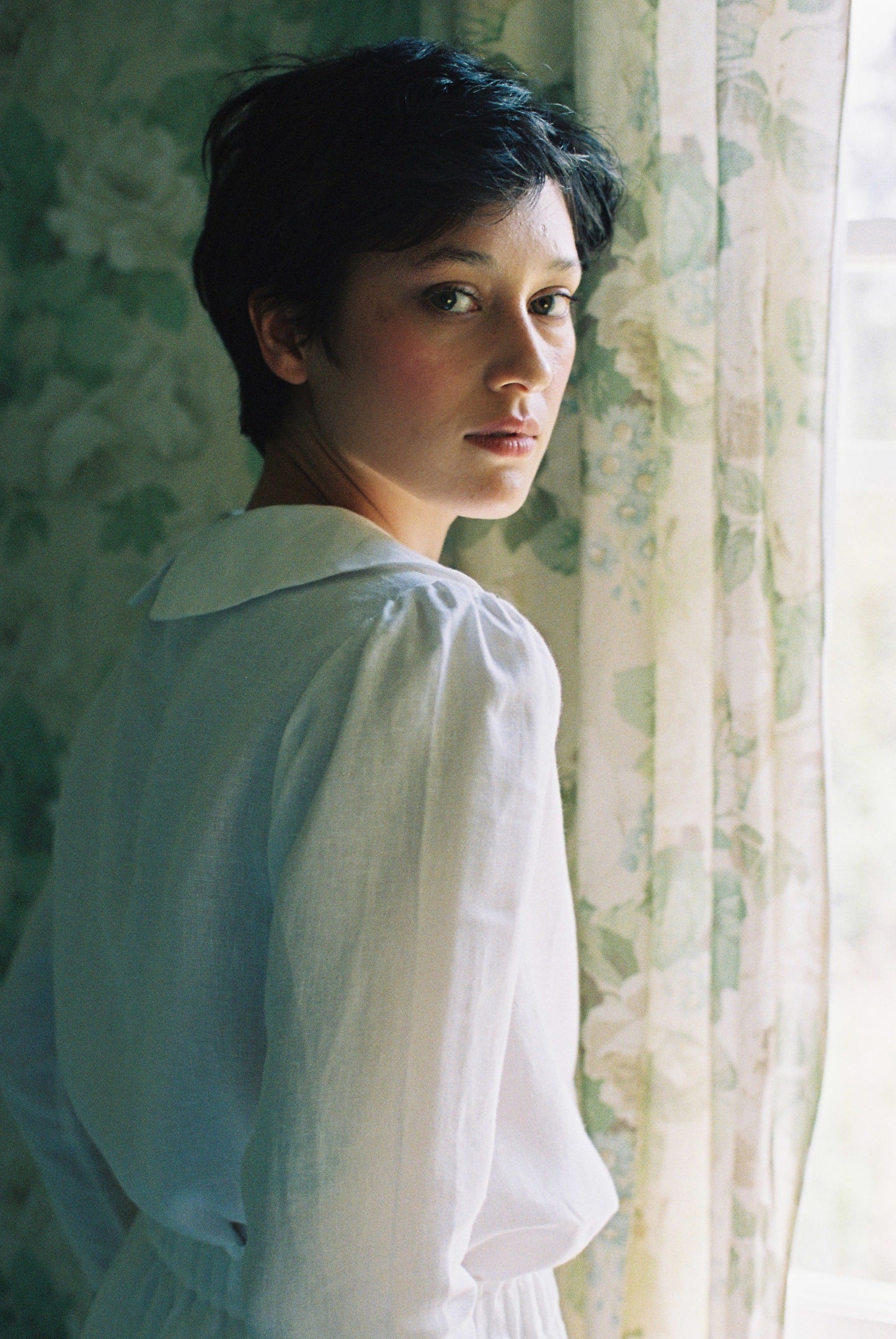 Claudine Linen Blouse  - White