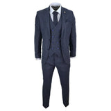 STZ33 - Men's Wool 3 Piece Suit Double Breasted Waistcoat Tweed 1920s