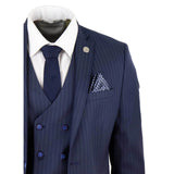 STZ41 - Men's 3 Piece Suit Gatsby 1920s Gangster Pinstripe