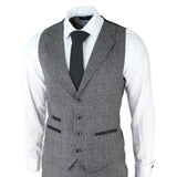 AK-10 - Men's Classic 3 Piece Suit Prince Of Wales Check Wedding