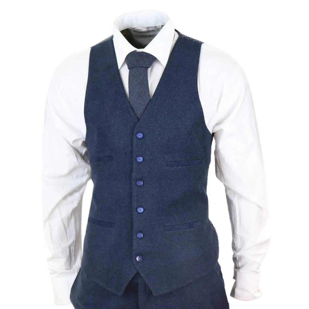 STZ21 - Men's Wool Tweed Suit 3 Piece Authentic 1920s Classic