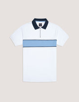 White Half Zip Polo Shirt
