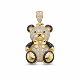 Midnight Teddy Gold Pendant