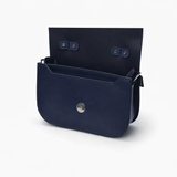 Aura Handmade Leather Bag - Navy Blue