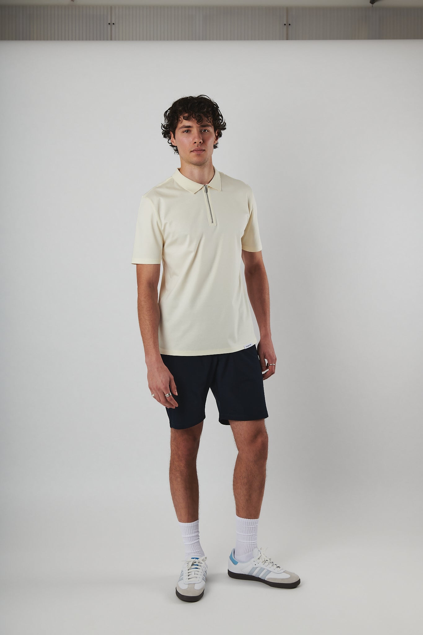Tailored 4 Way Stretch Short - Navy