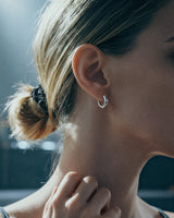 Nia Small Chunky Hoops | Sterling Silver