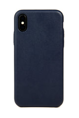 iPhone X Case, Navy Leather