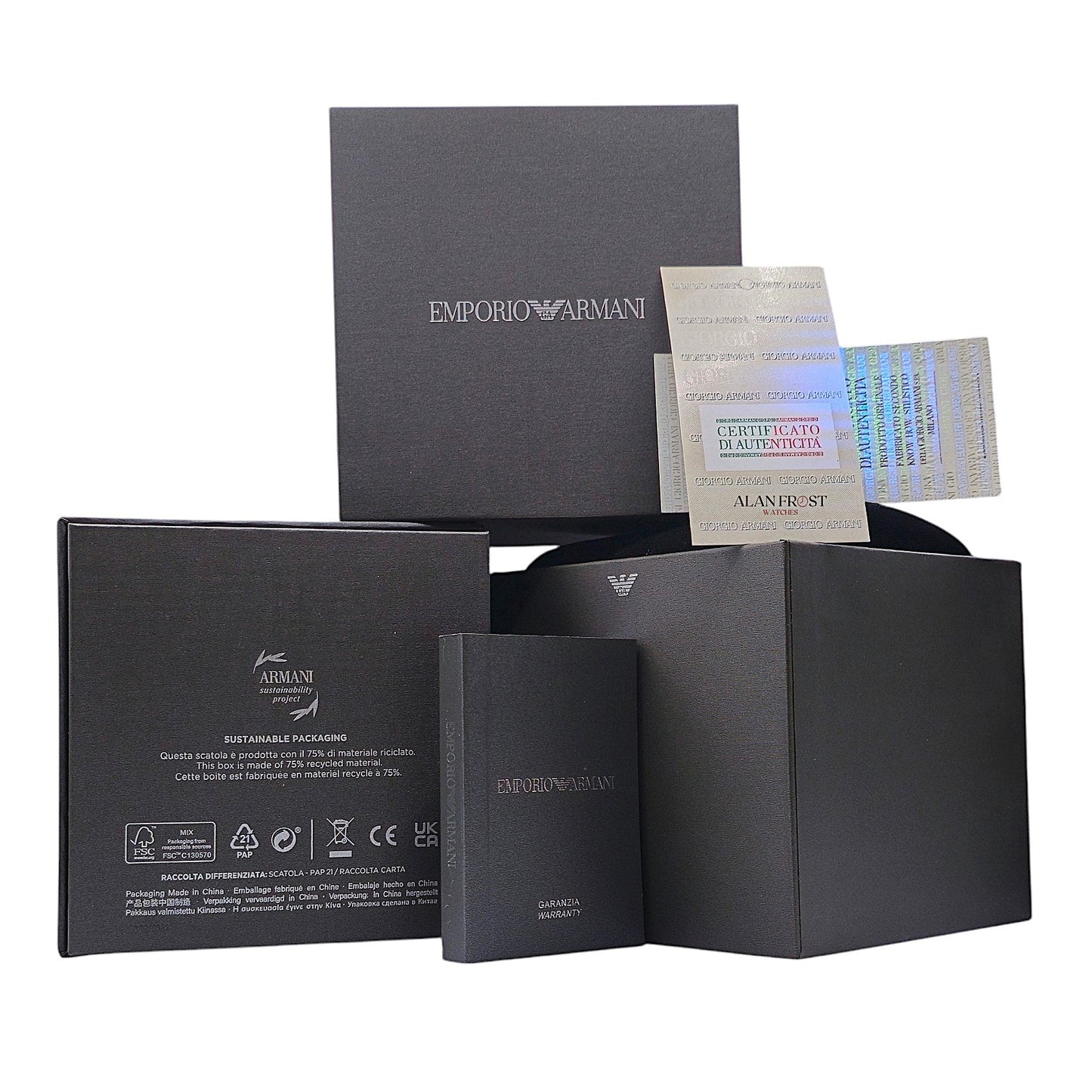 Emporio Armani watch AR1408 Square Men's