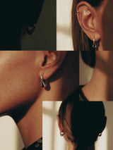 Pea Hoops | Sterling Silver