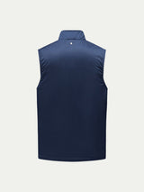 Light Padded Zip Vest in Dark Sapphire Navy
