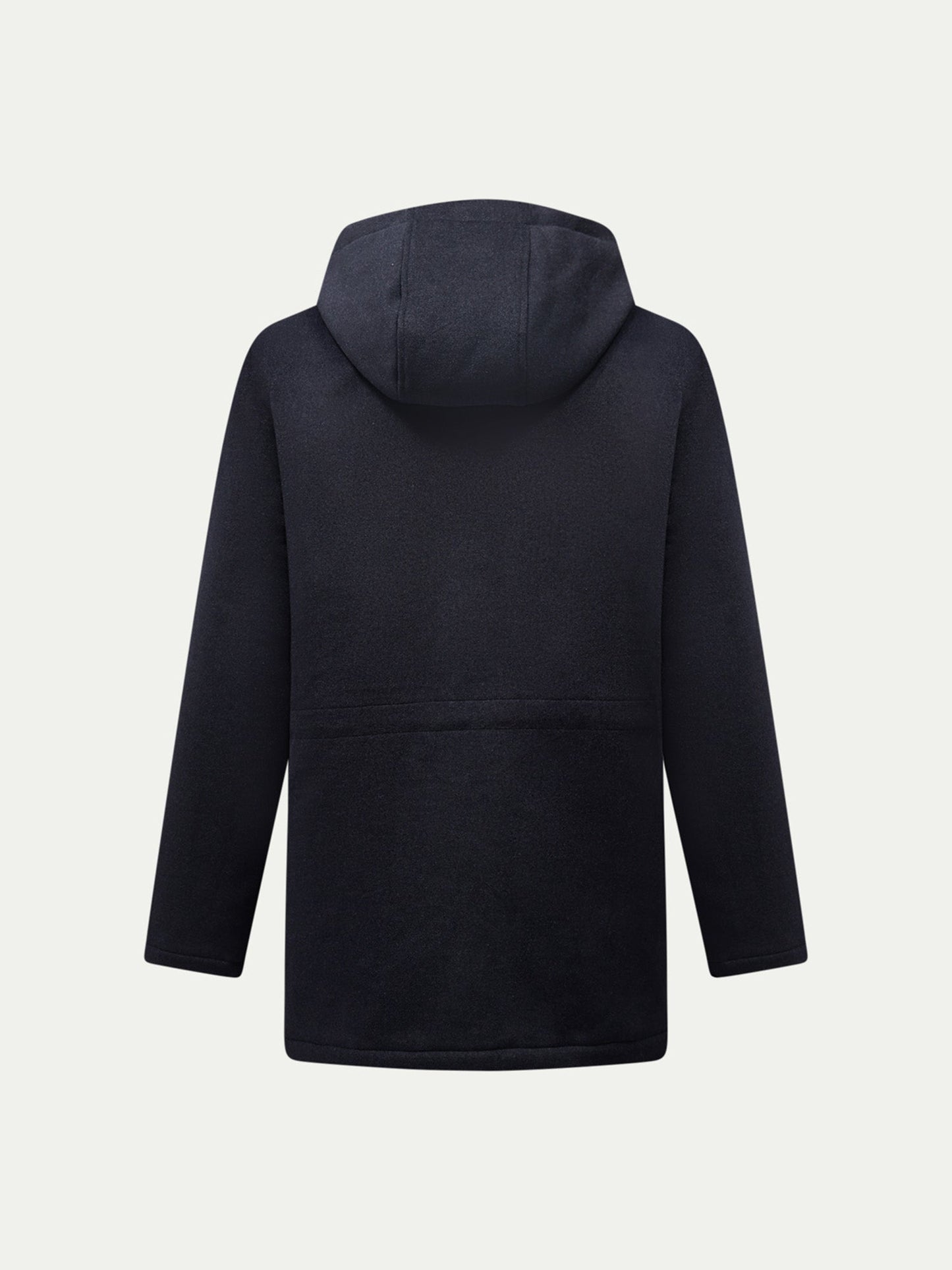 Wool Blend Padded Parka in Dark Sapphire Navy