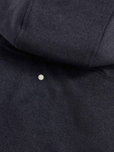 Wool Blend Padded Parka in Dark Sapphire Navy