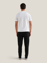 Jersey Interlock Jogger in Black