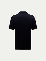 Jersey Knit Polo Shirt in Dark Sapphire Navy
