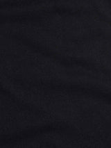 Jersey Knit Long Sleeve Polo Shirt in Black