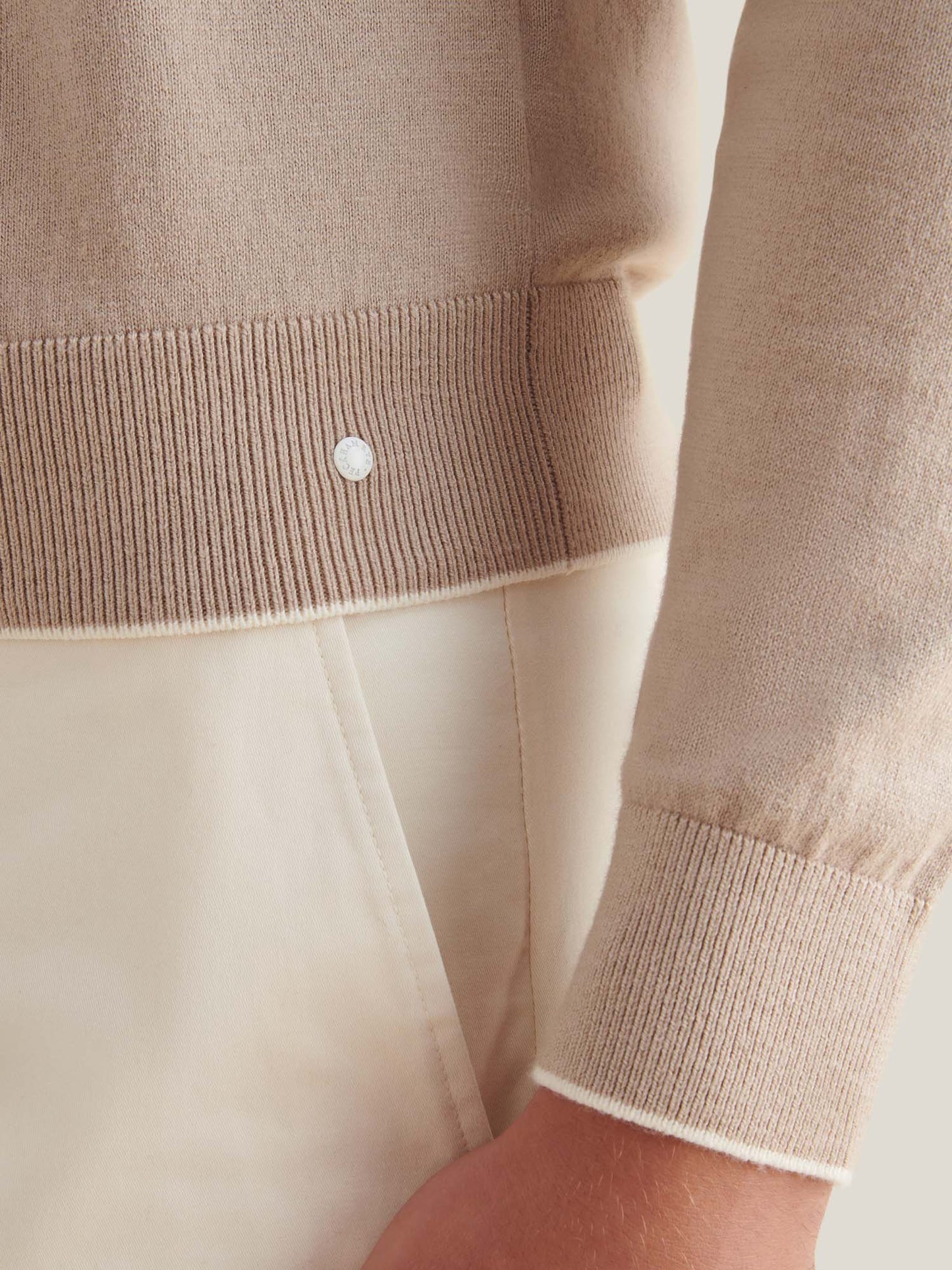 Jersey Knit Crew in Simply Taupe