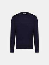 Jersey Knit Crew in Dark Sapphire Navy