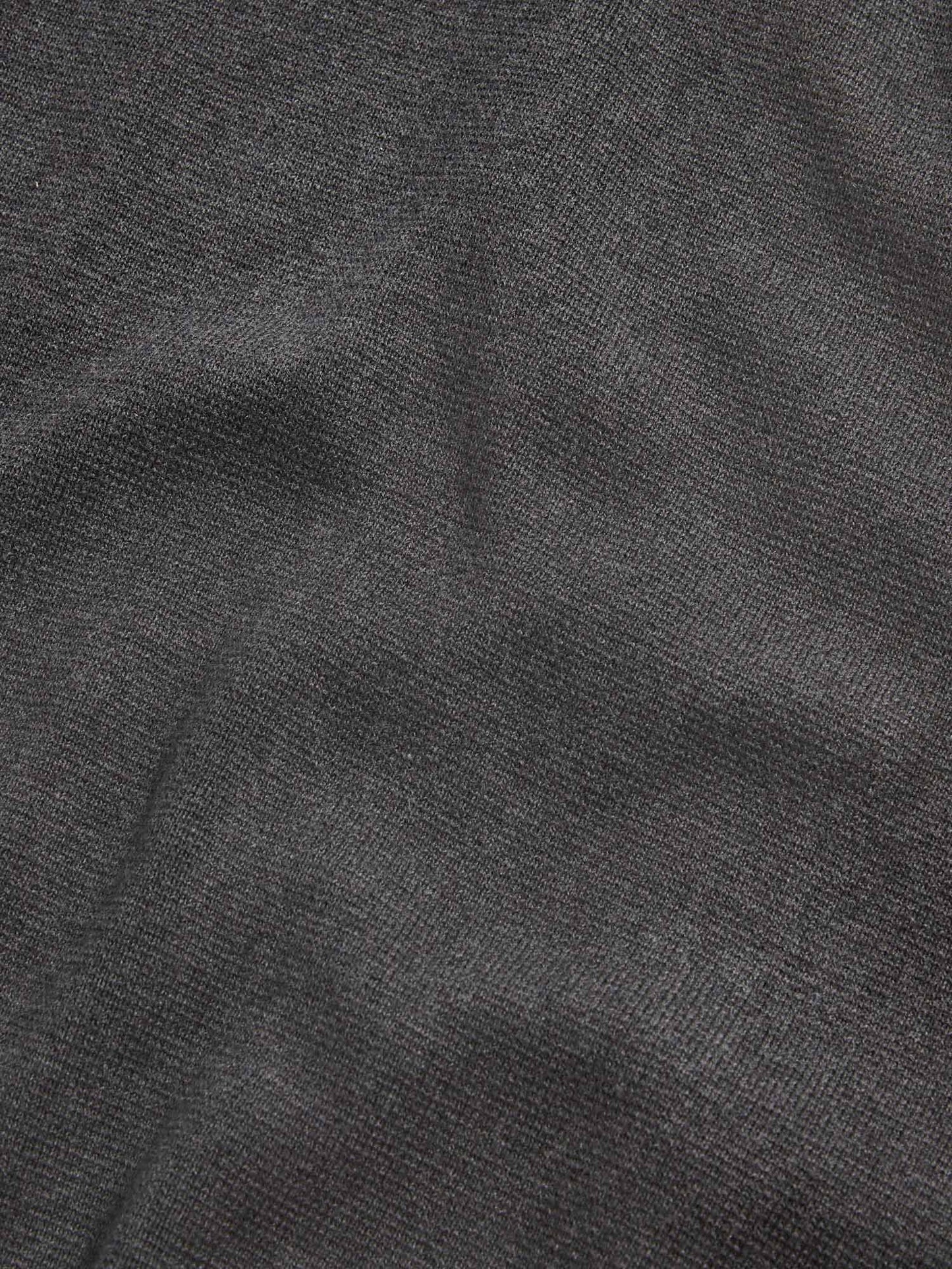 Milano Knit Zip Hoodie in Charcoal Grey