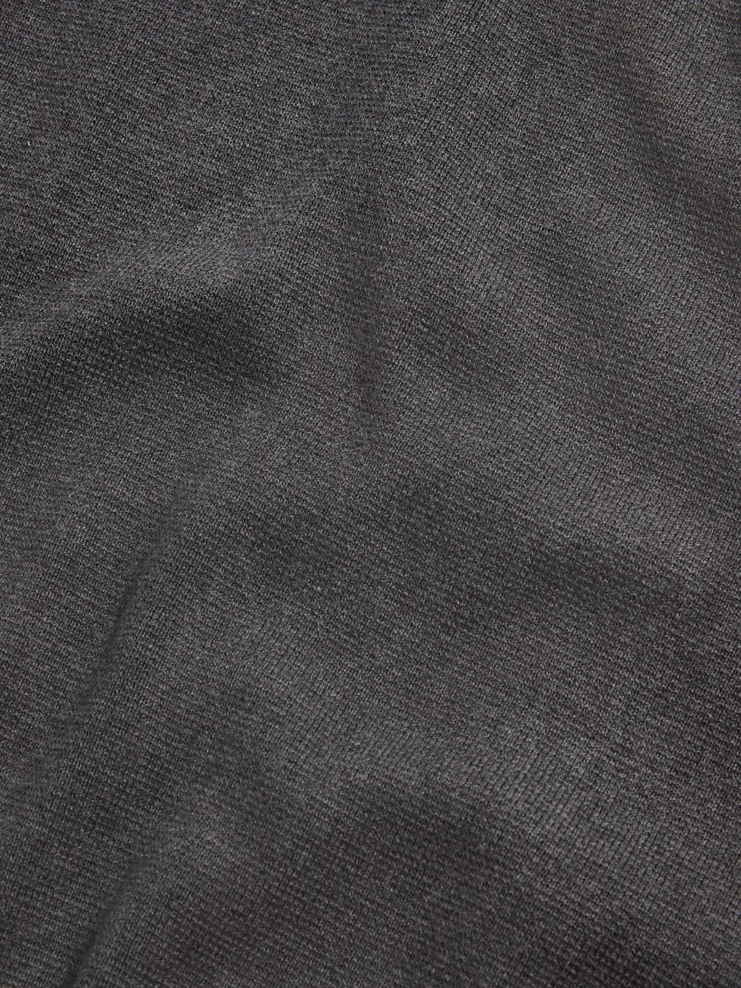 Milano Knit Zip Hoodie in Charcoal Grey