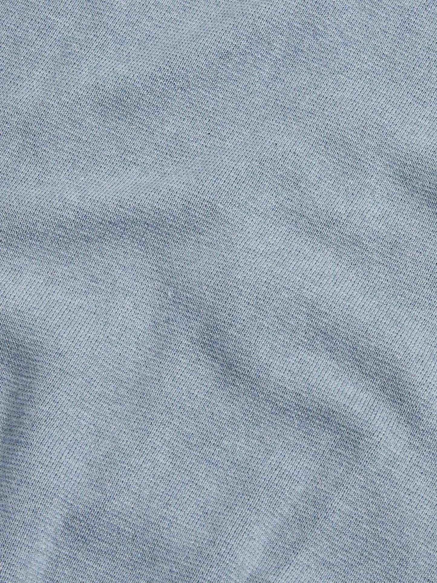 Milano Knit Zip Hoodie in Blue Blizzard