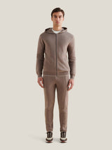 Milano Knit Zip Hoodie in Iron