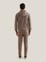 Milano Knit Zip Hoodie in Iron