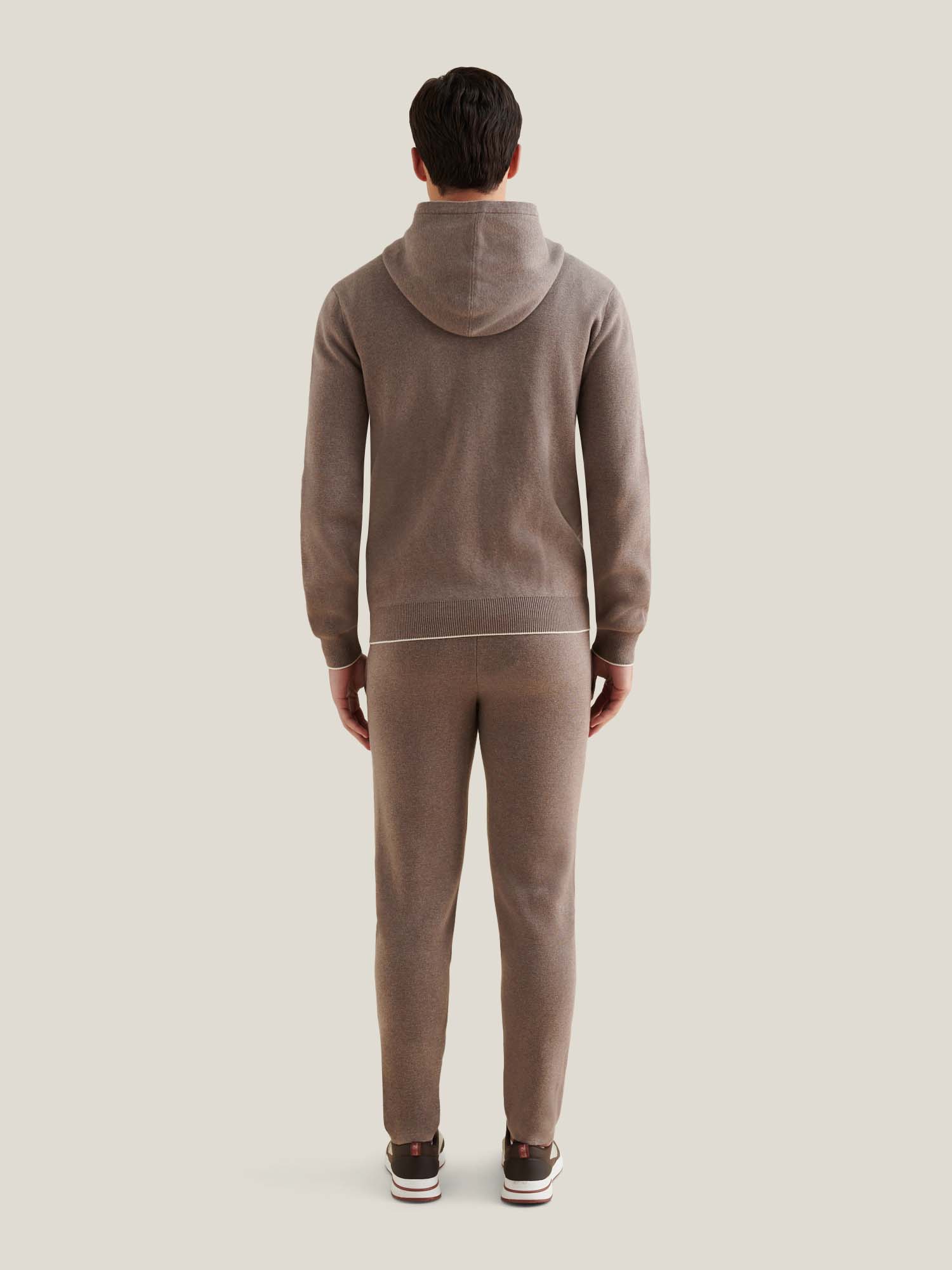 Milano Knit Zip Hoodie in Iron