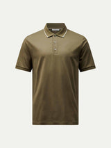 Mercerised Cotton Tipped Polo Shirt Sea Turtle