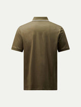Mercerised Cotton Tipped Polo Shirt Sea Turtle