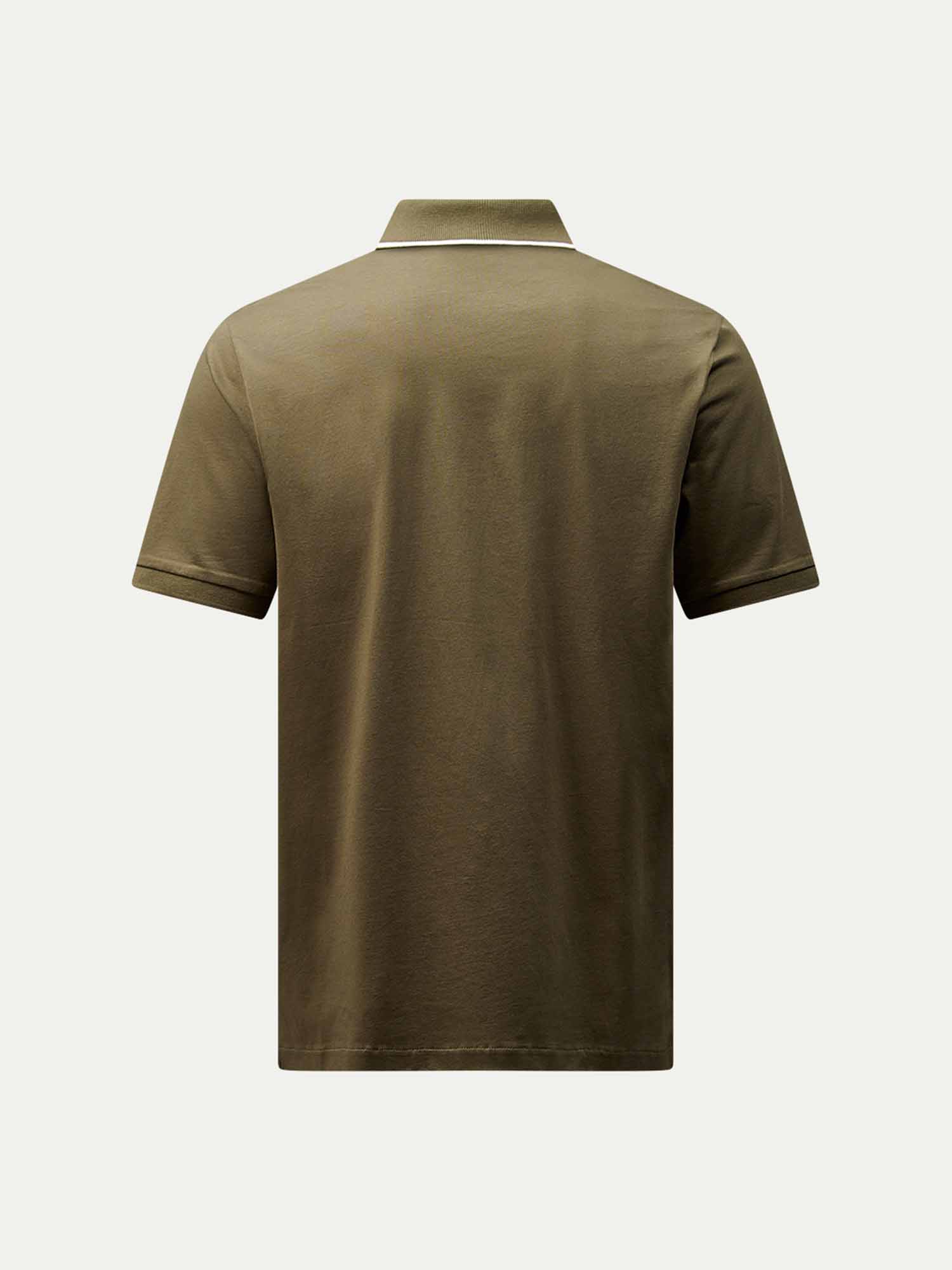 Mercerised Cotton Tipped Polo Shirt Sea Turtle