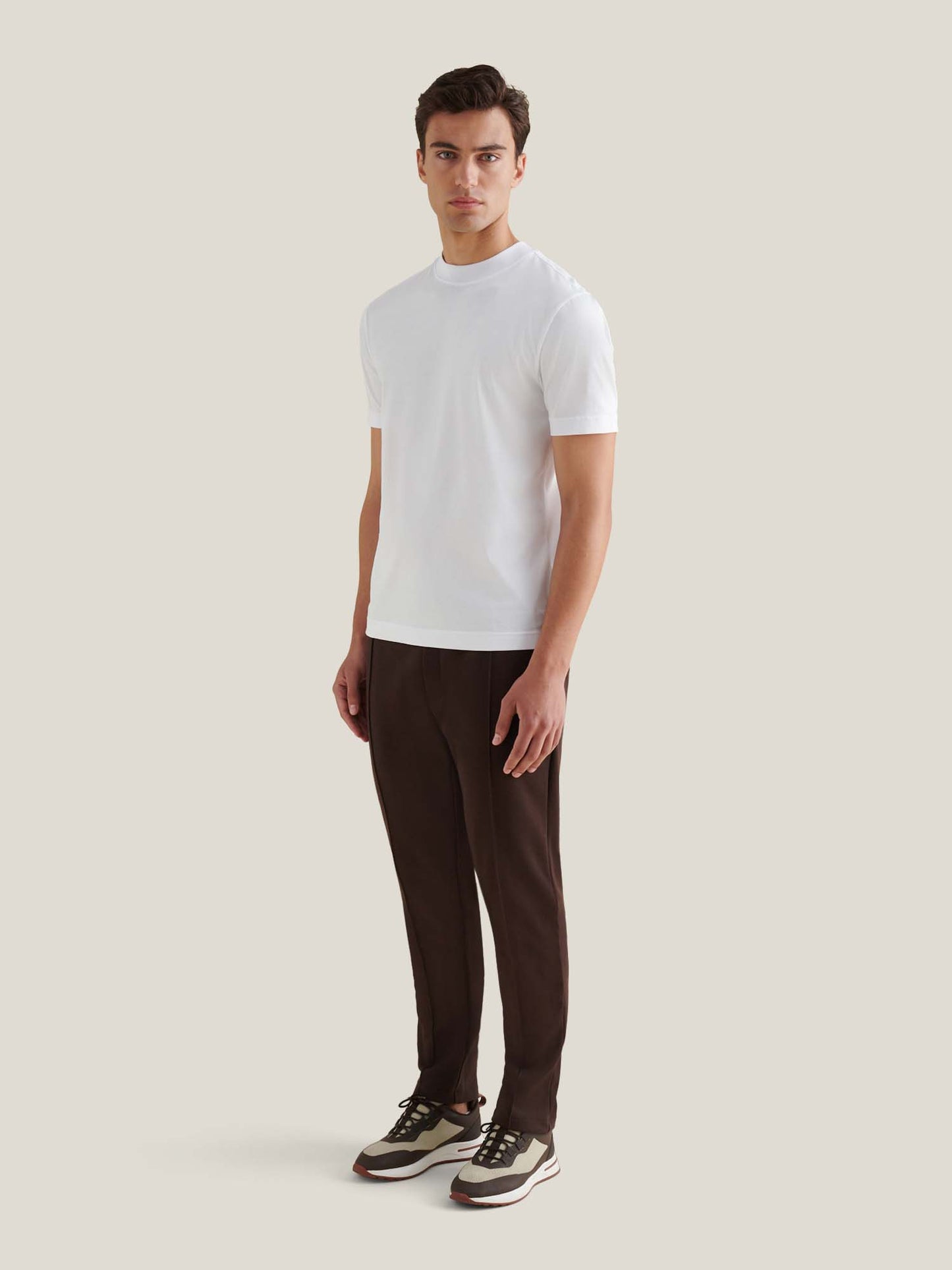Mercerised Cotton T-Shirt Bright White