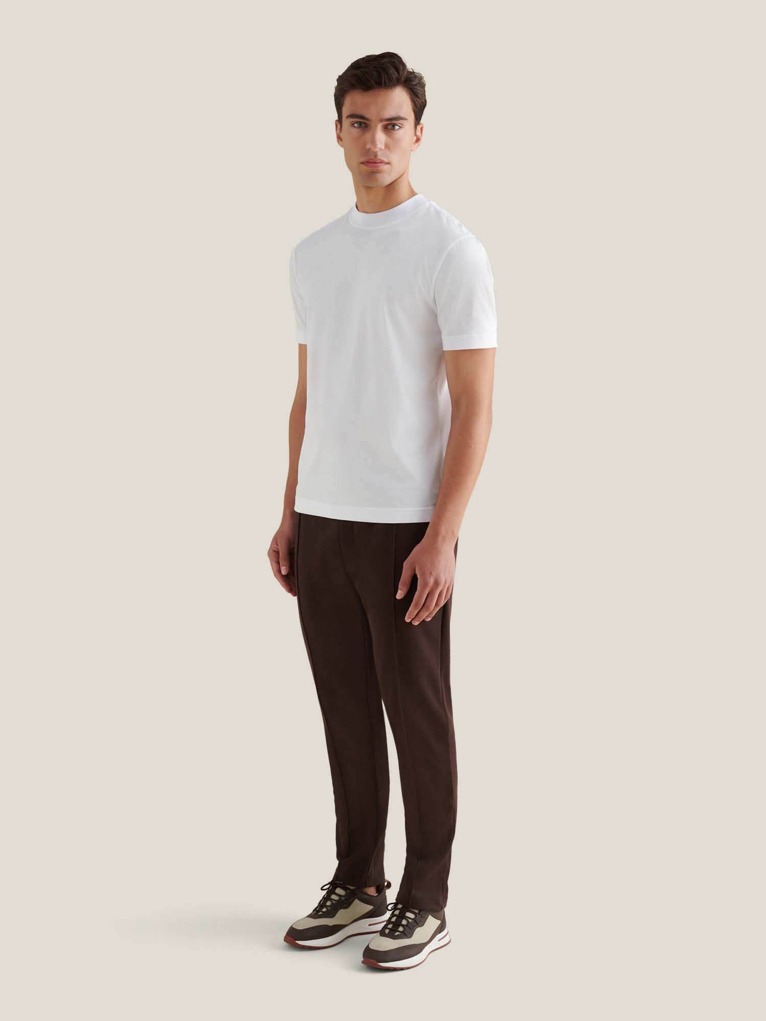 Mercerised Cotton T-Shirt Bright White